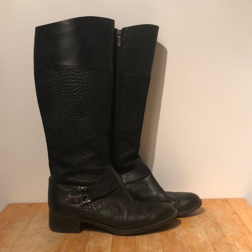 Circa Joan & David knee high black boots